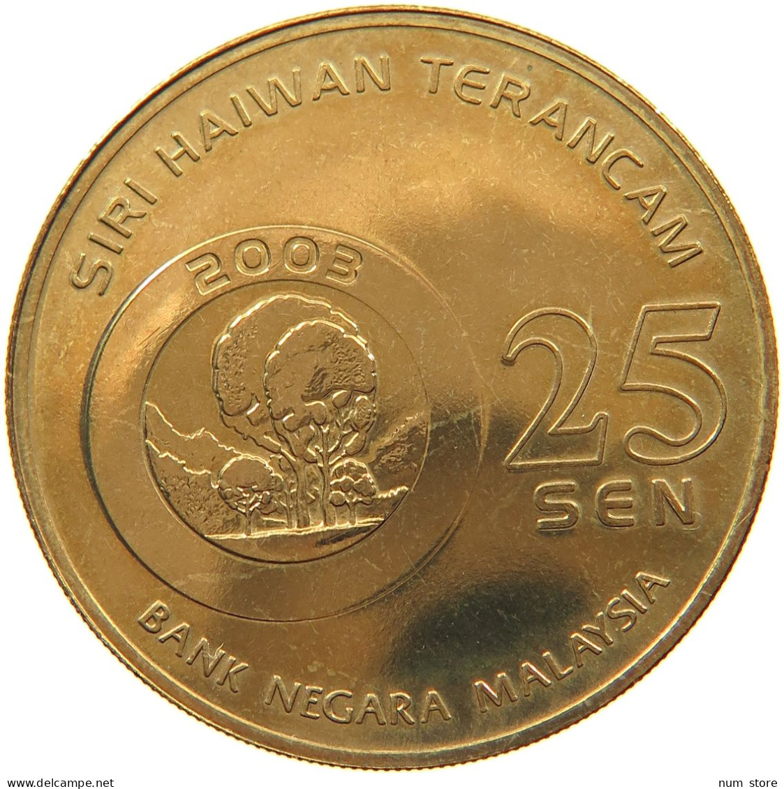 MALAYSIA 25 SEN 2003 HARIMAU #s098 0243 - Malesia