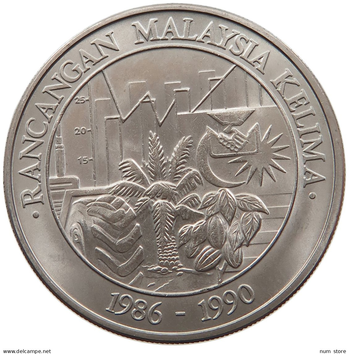 MALAYSIA 1 RINGGIT 1990 #s098 0155 - Malesia