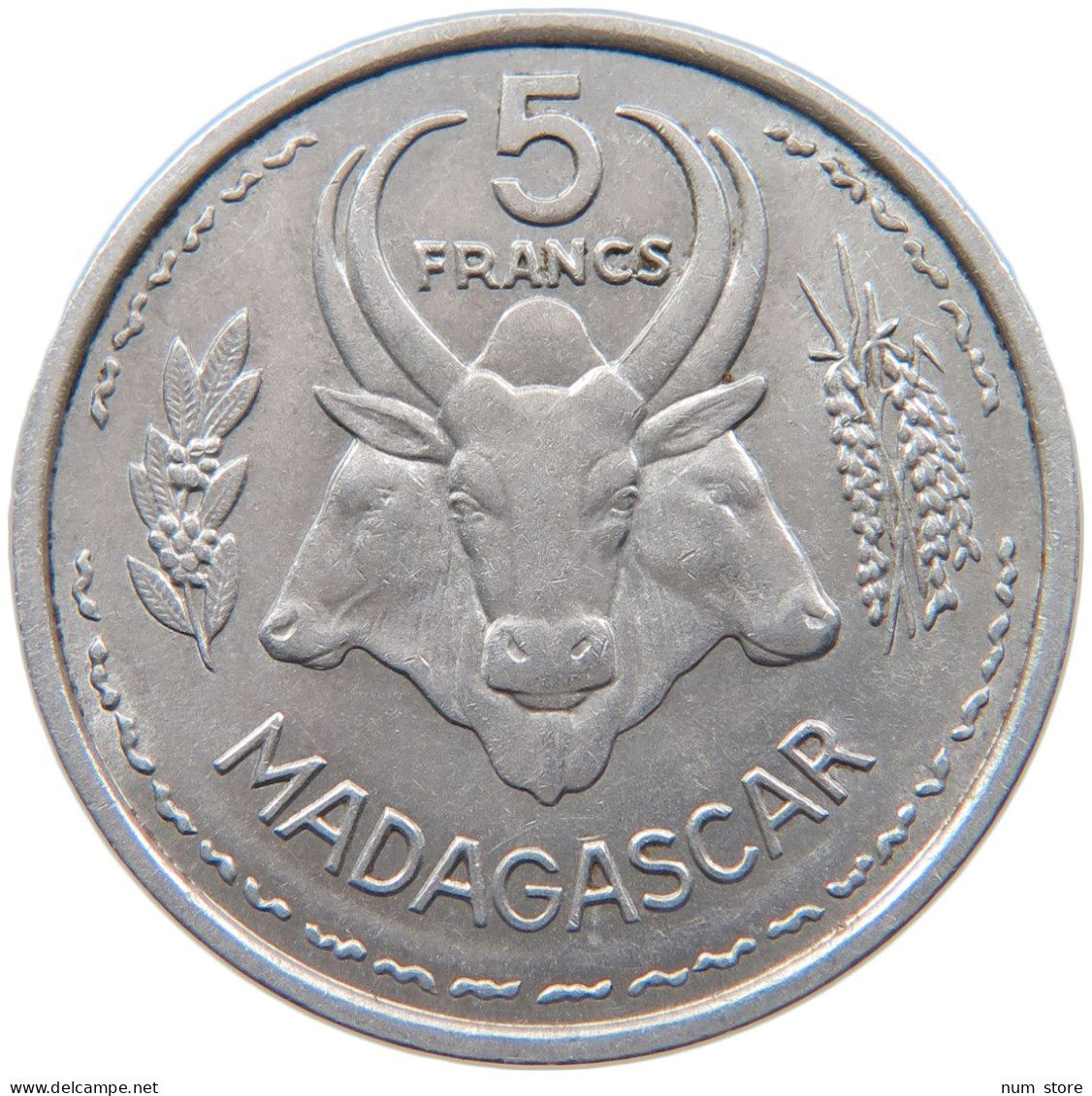 MADAGASCAR 5 FRANCS 1953 #s098 0217 - Madagaskar