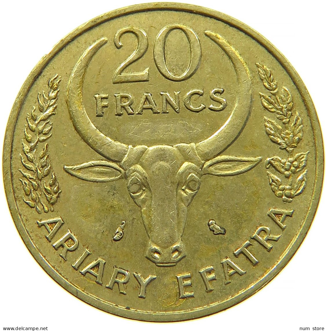 MADAGASCAR 20 FRANCS 1970 #s098 0405 - Madagascar