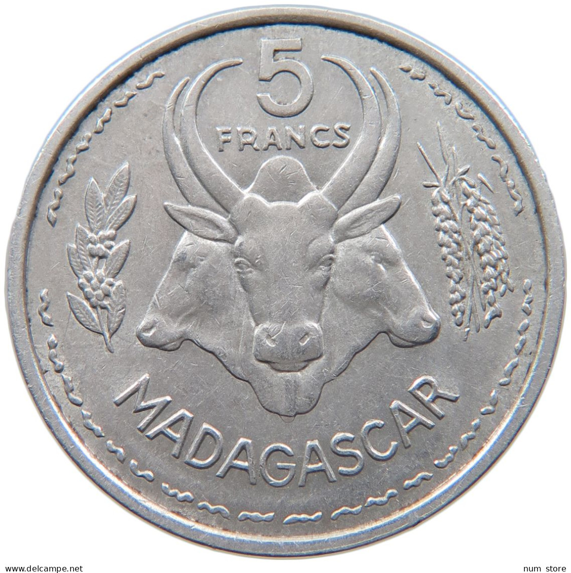 MADAGASCAR 5 FRANCS 1953 #s098 0215 - Madagaskar