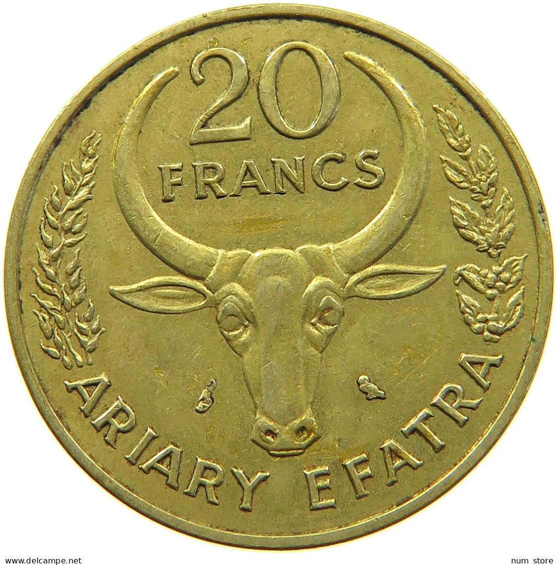 MADAGASCAR 20 FRANCS 1970 #s098 0397 - Madagascar