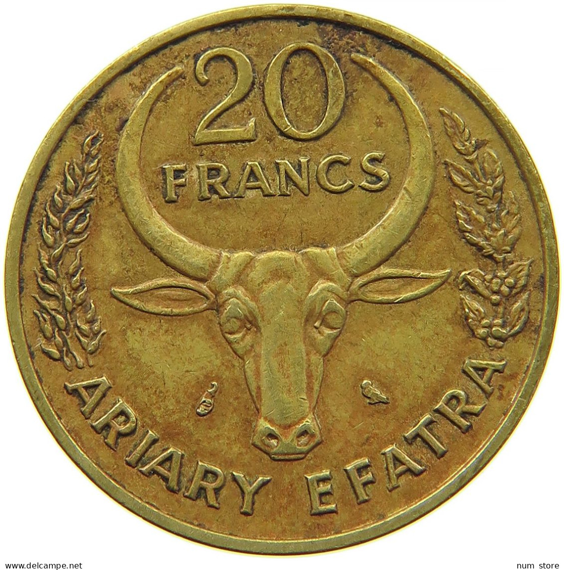 MADAGASCAR 20 FRANCS 1970 #s098 0399 - Madagascar