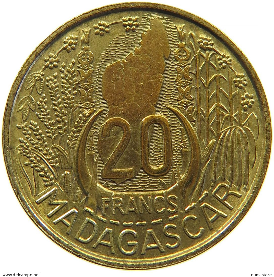 MADAGASCAR 20 FRANCS 1953 #s098 0407 - Madagaskar