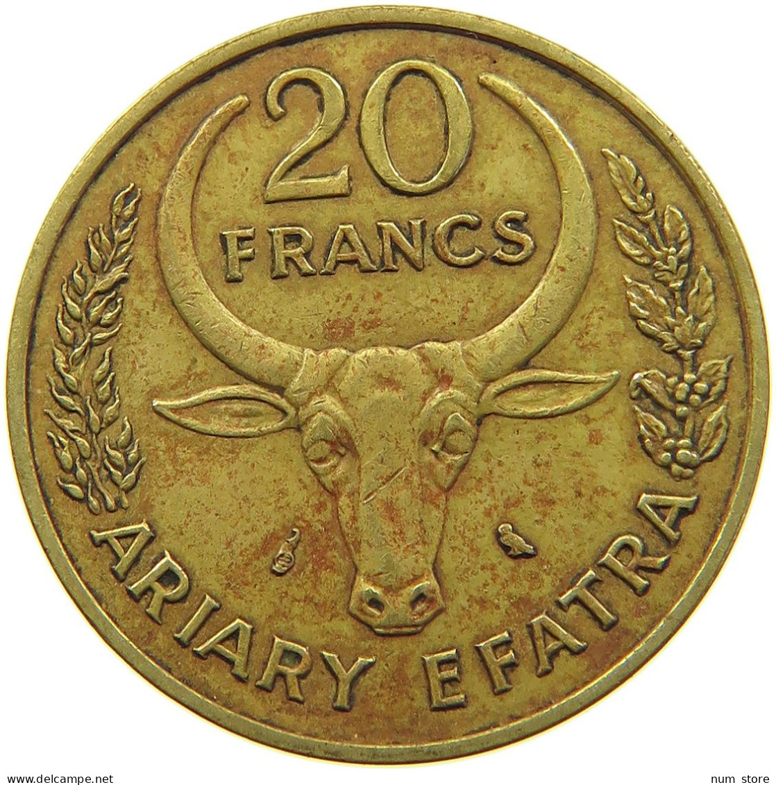 MADAGASCAR 20 FRANCS 1970 #s098 0395 - Madagascar