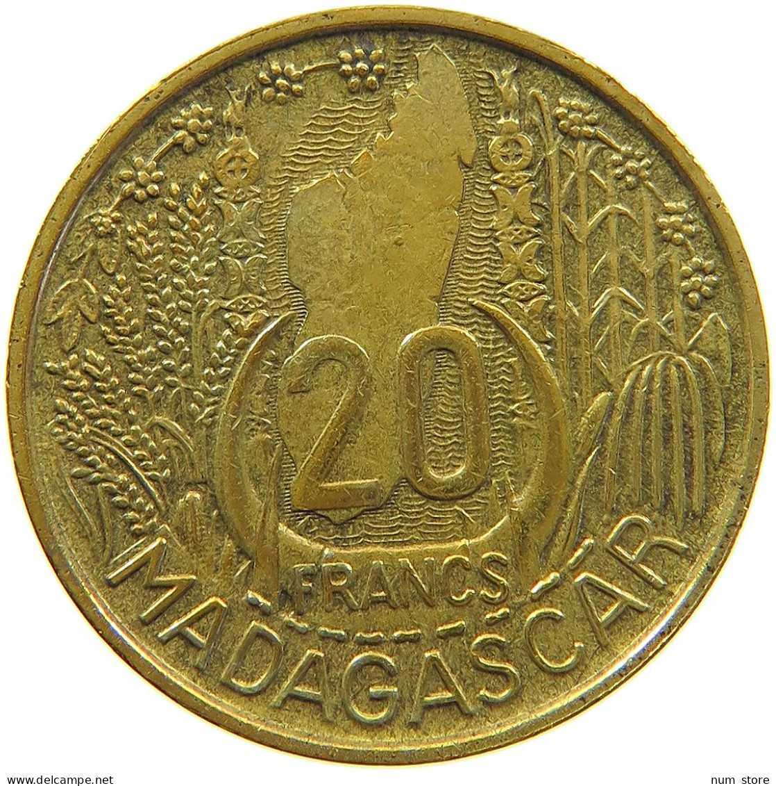 MADAGASCAR 20 FRANCS 1953 #s098 0411 - Madagaskar