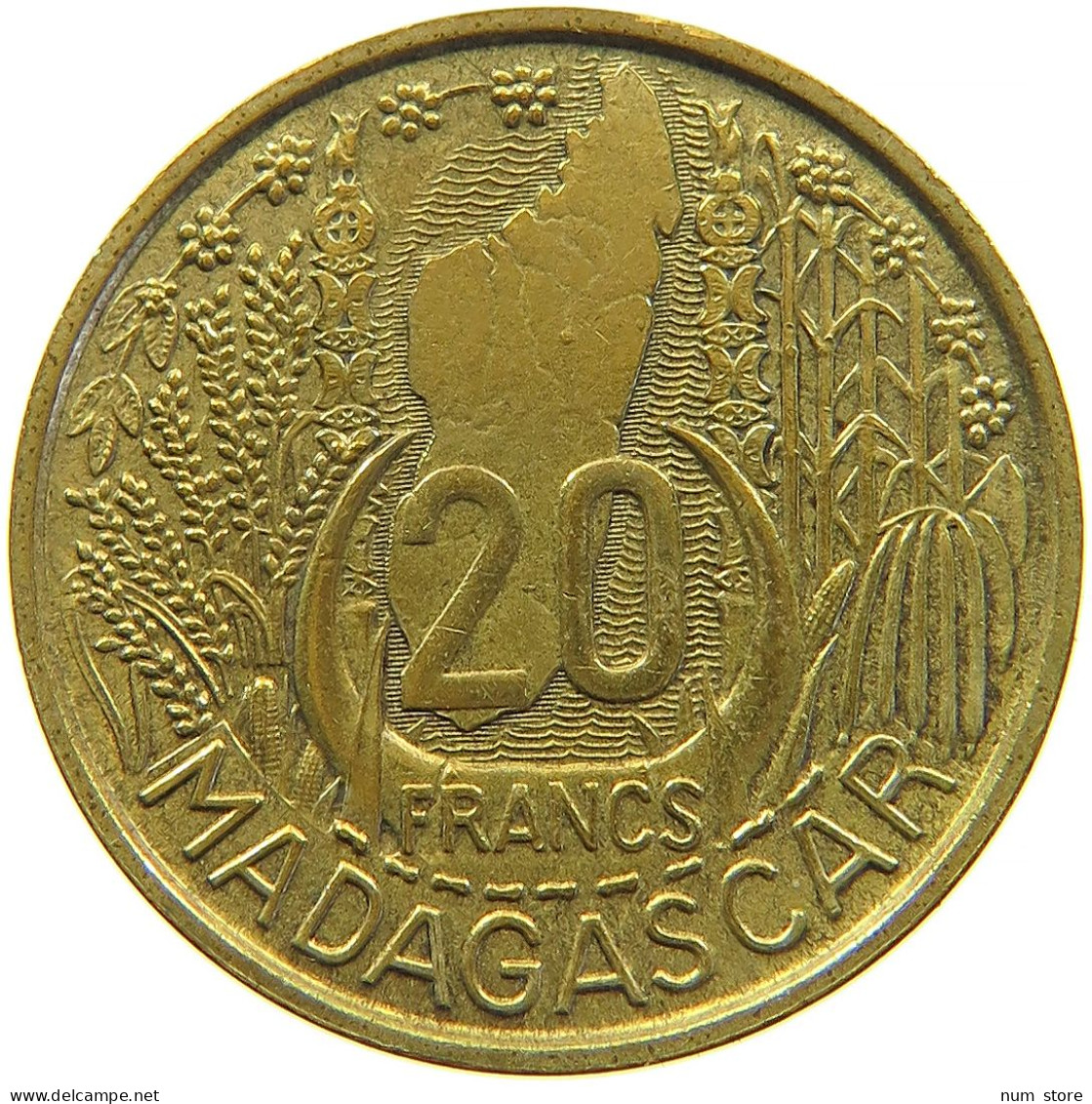 MADAGASCAR 20 FRANCS 1953 #s098 0409 - Madagascar