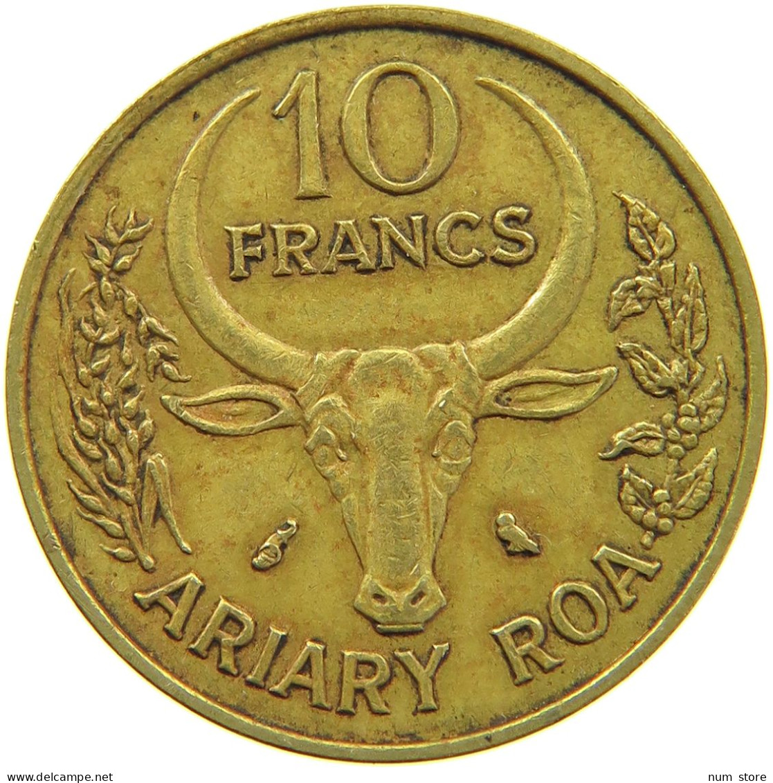 MADAGASCAR 10 FRANCS 1970 #s093 0383 - Madagaskar