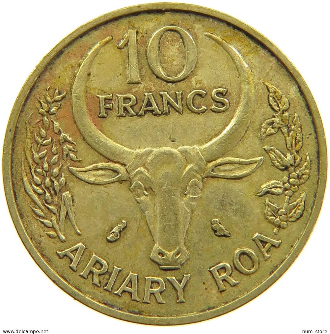 MADAGASCAR 10 FRANCS 1970 #s093 0381 - Madagaskar