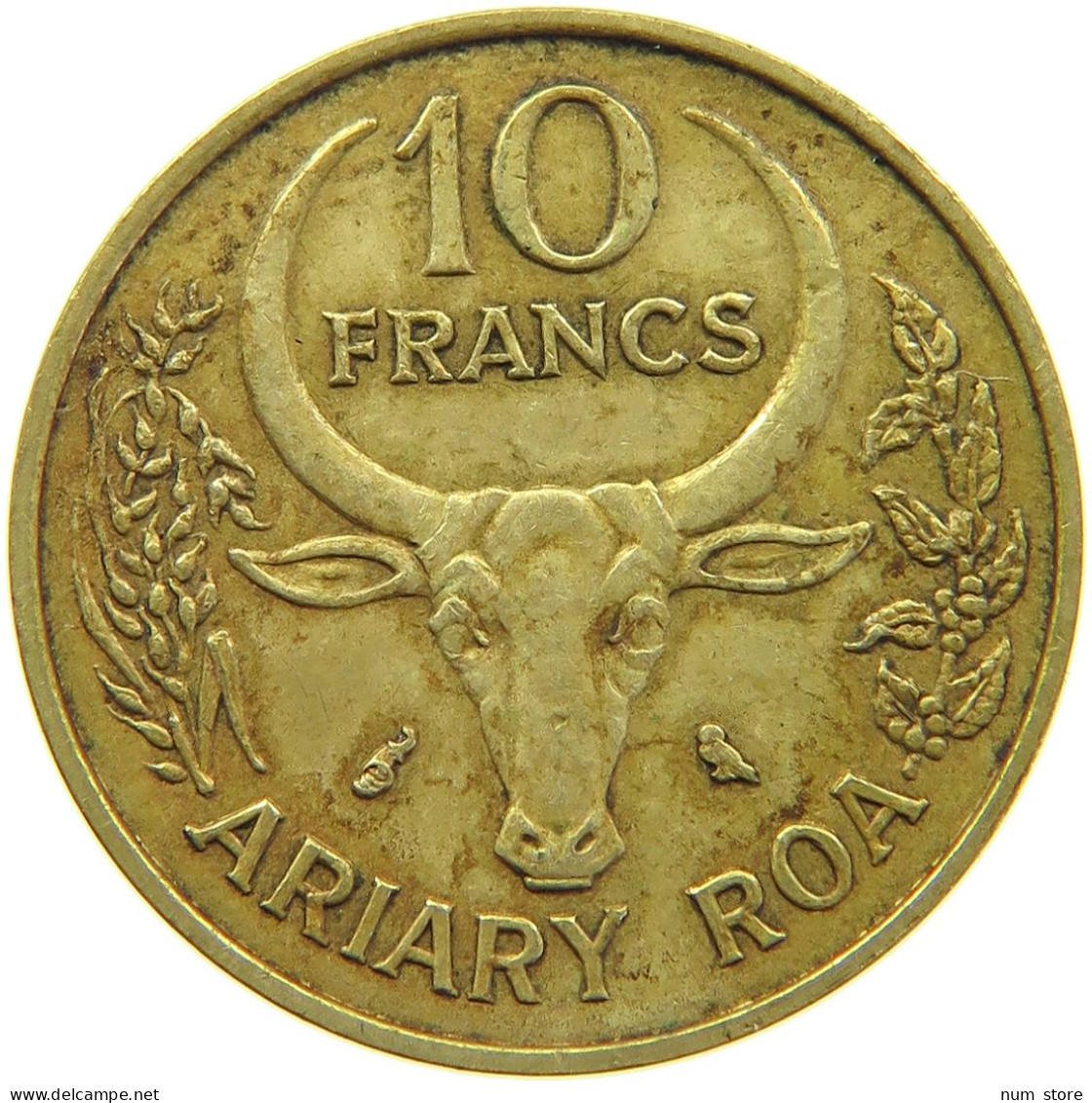 MADAGASCAR 10 FRANCS 1970 #s093 0373 - Madagaskar