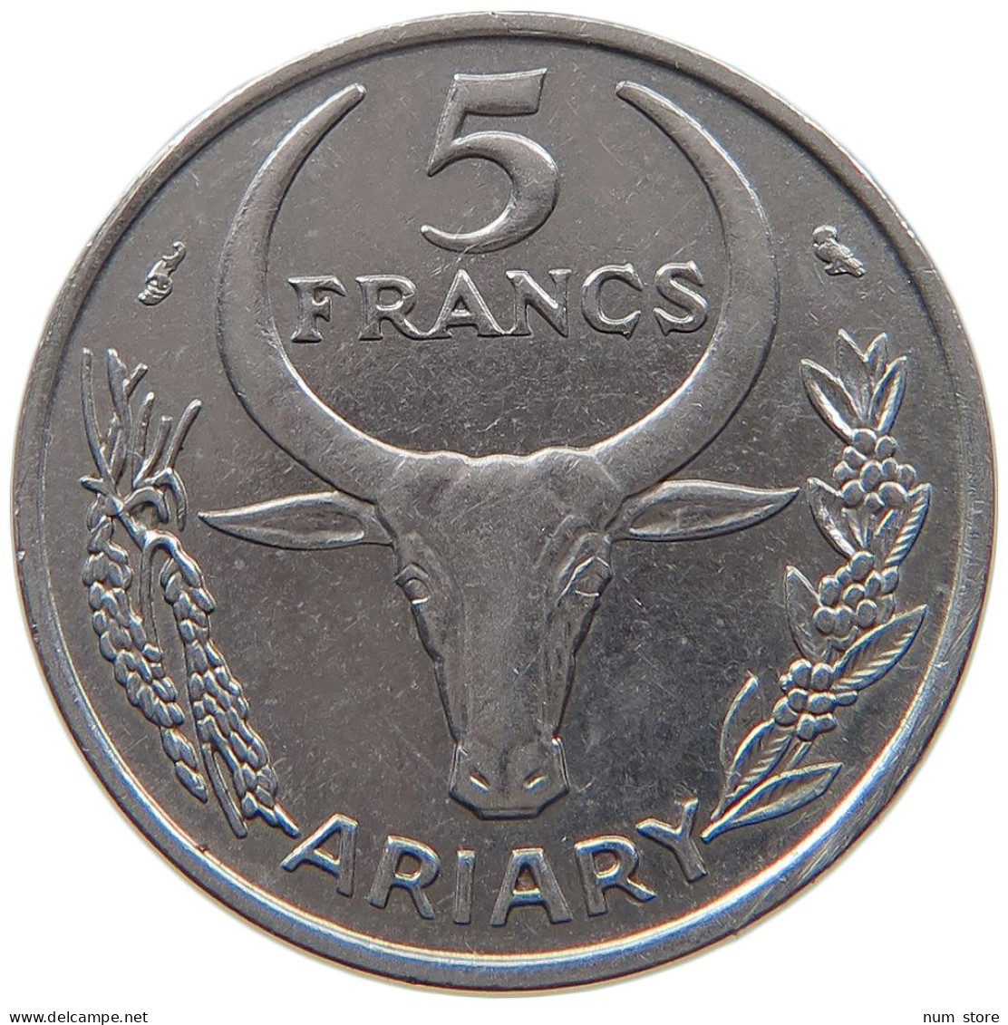 MADAGASCAR 5 FRANCS 1967 #s093 0171 - Madagascar