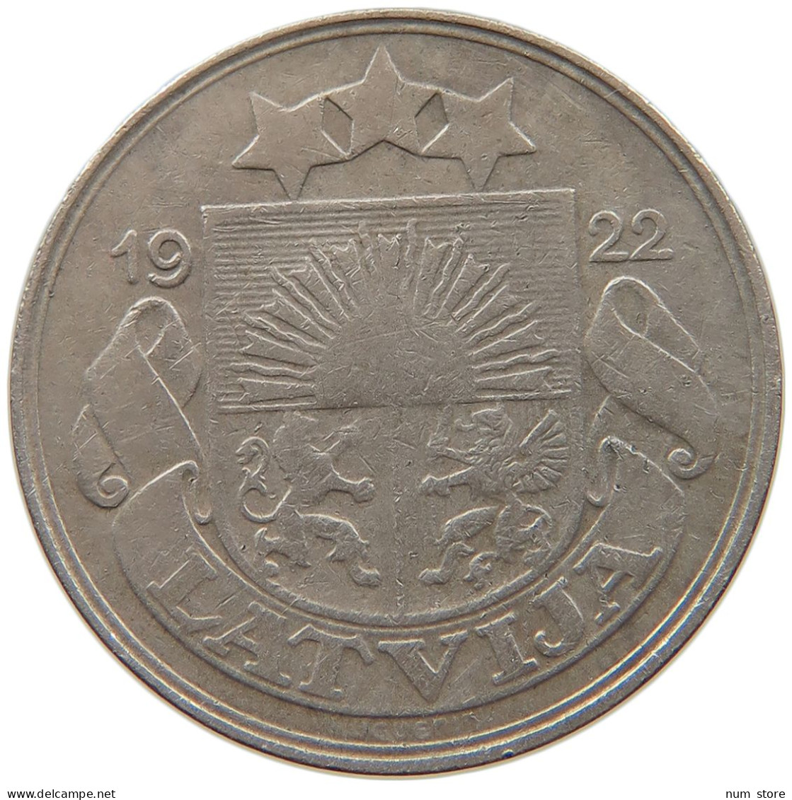 LATVIA 50 SANTIMU 1922 #s090 0203 - Lettonie
