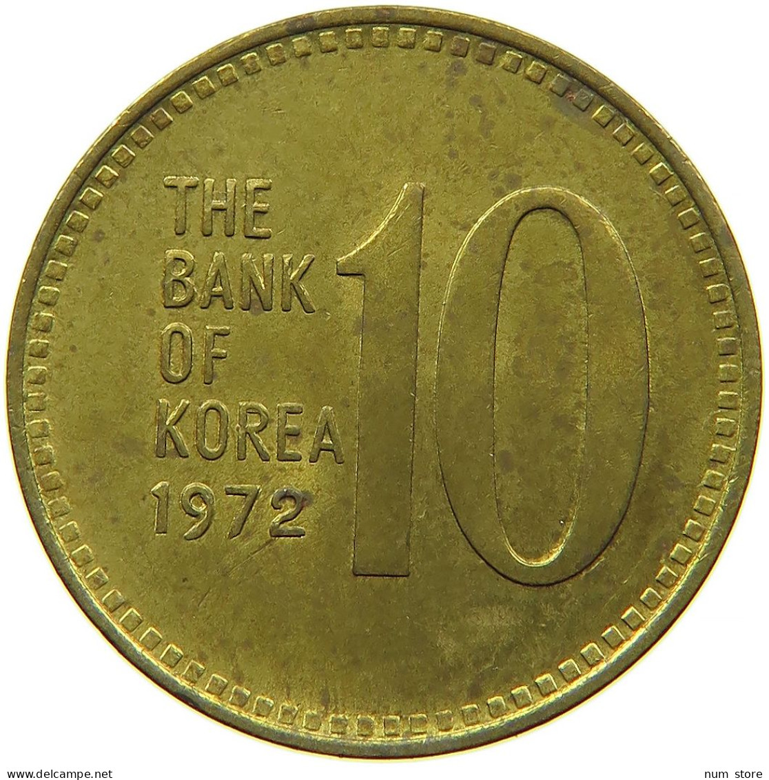 KOREA SOUTH 10 WON 1972 #s089 0101 - Korea, South