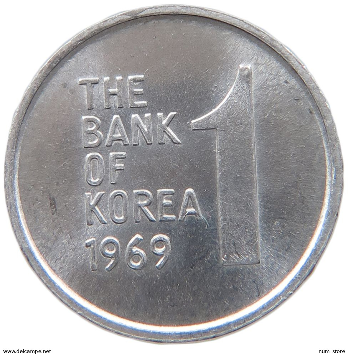 KOREA 1 WON 1969 #s089 0299 - Korea (Süd-)