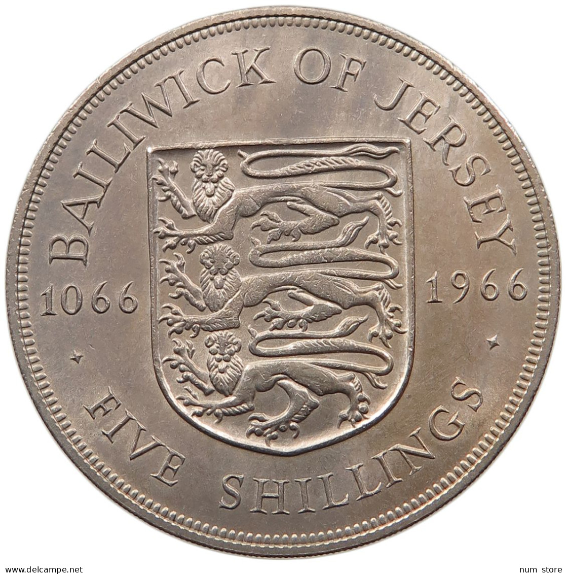 JERSEY 5 SHILLINGS 1966 #alb065 0403 - Jersey