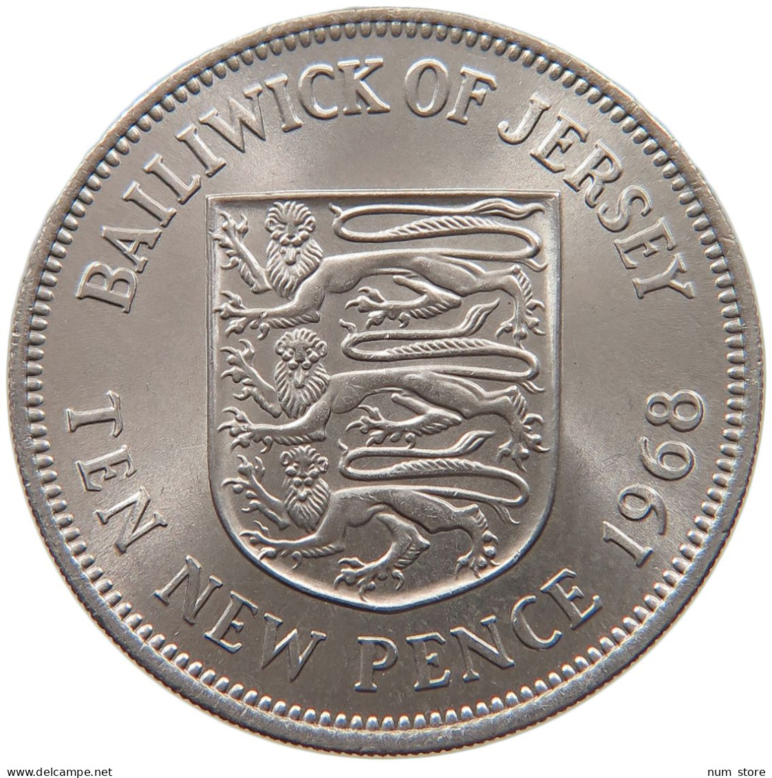 JERSEY 10 NEW PENCE 1968 #s090 0089 - Jersey