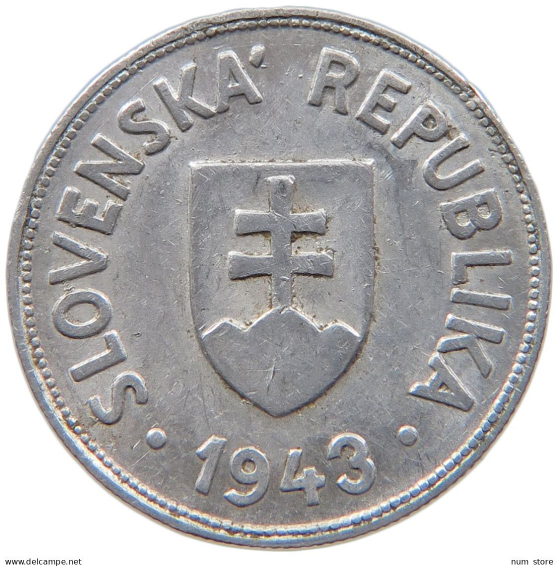SLOVAKIA 50 HALIEROV 1943 #s093 0235 - Slovakia