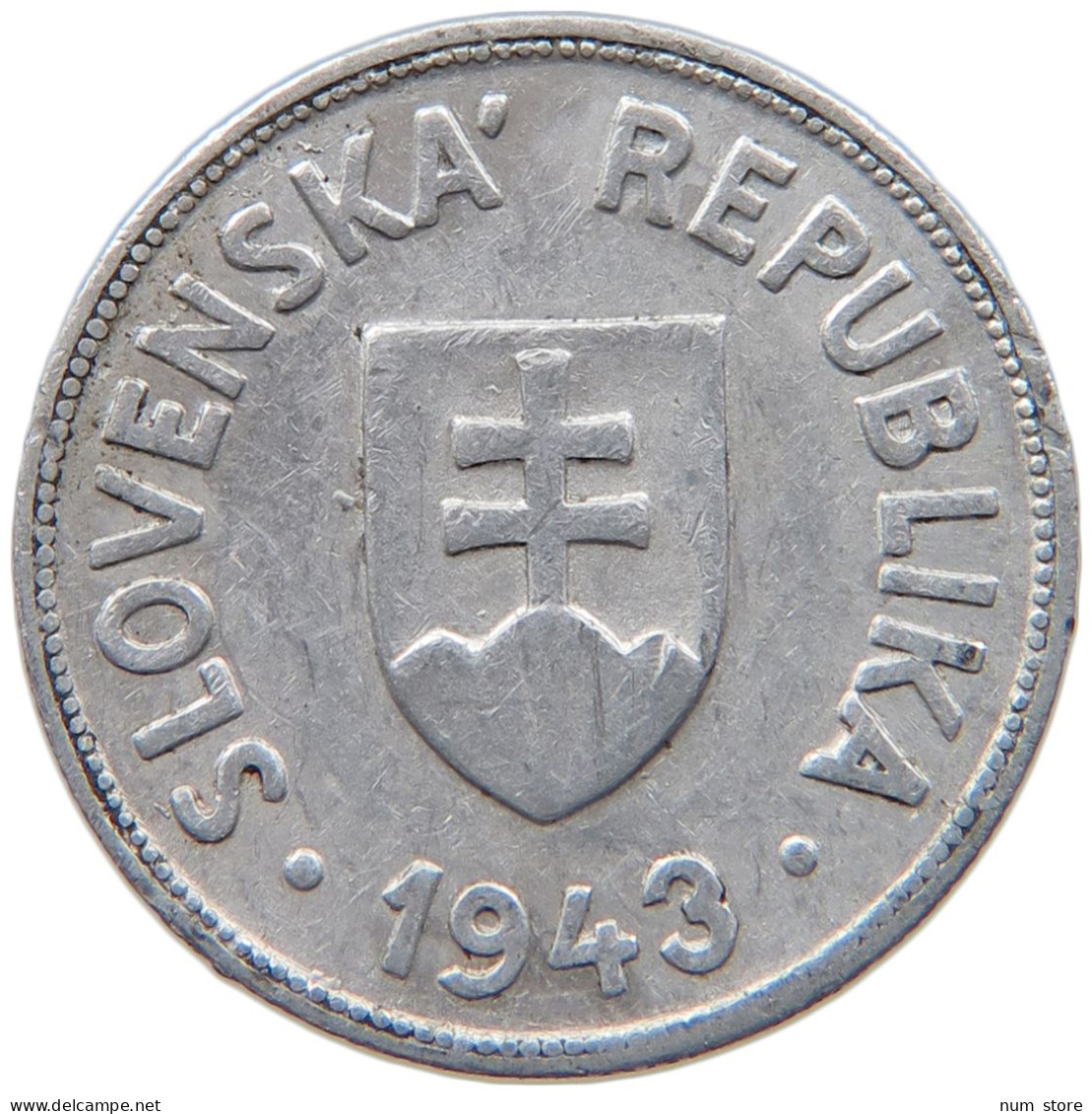 SLOVAKIA 50 HALIEROV 1943 #s089 0393 - Eslovaquia