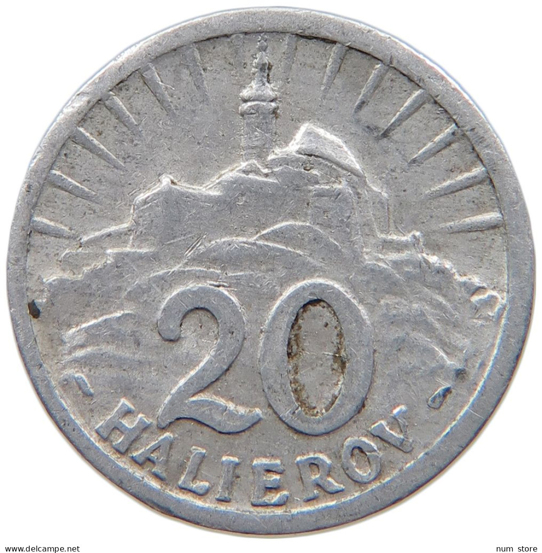 SLOVAKIA 20 HALIEROV 1943 #s089 0315 - Slovaquie