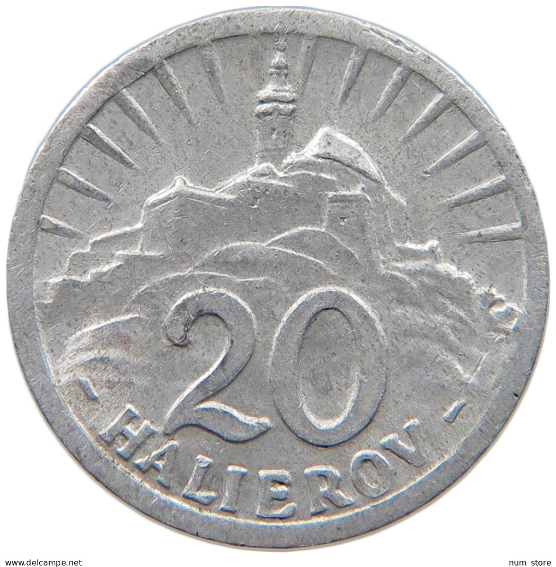 SLOVAKIA 20 HALIEROV 1942 #s089 0327 - Slovaquie