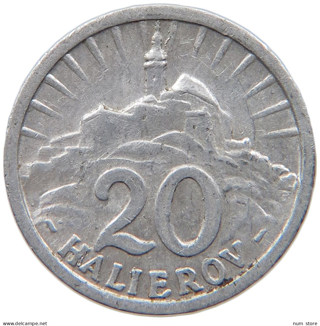 SLOVAKIA 20 HALIEROV 1942 #s089 0323 - Slovaquie