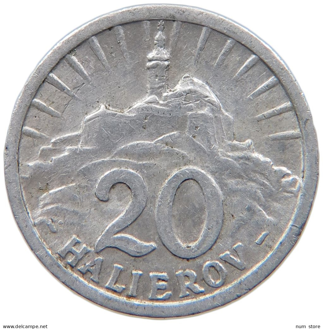 SLOVAKIA 20 HALIEROV 1942 #s089 0321 - Slovaquie