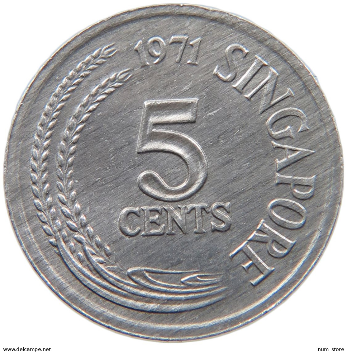 SINGAPORE 5 CENTS 1971 #s089 0473 - Singapore