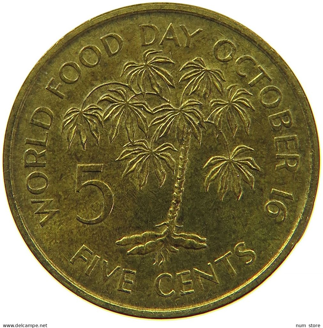 SEYCHELLES 5 CENTS 1981 #s096 0215 - Seychellen