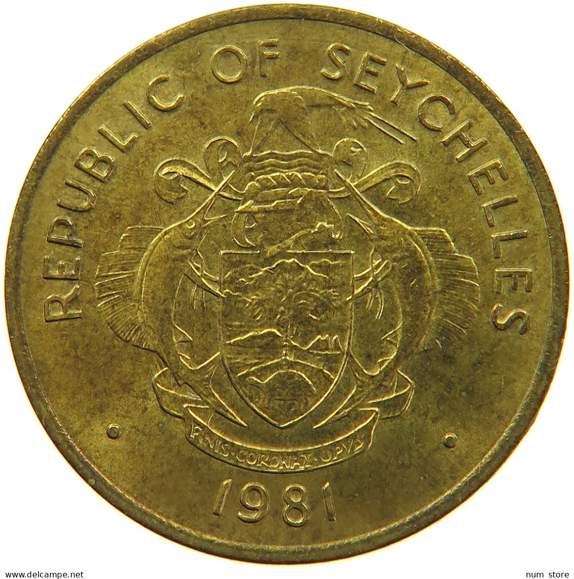 SEYCHELLES 10 CENTS 1981 #s095 0633 - Seychellen