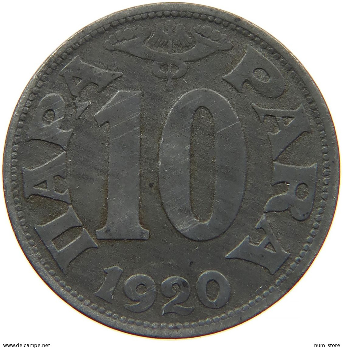 SERBIA 10 PARA 1920 #s100 0099 - Serbien