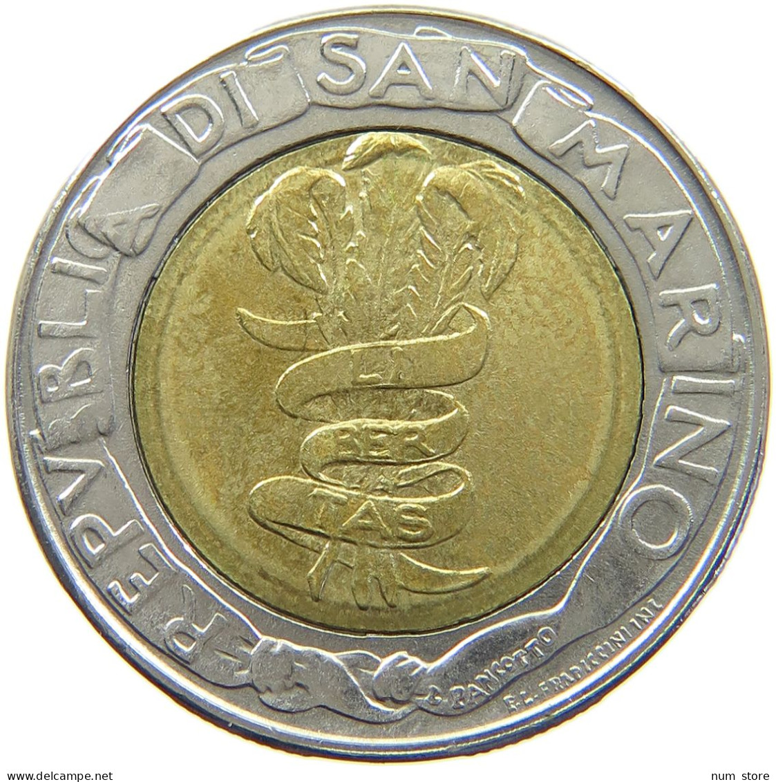 SAN MARINO 500 LIRE 1995 #s098 0351 - San Marino