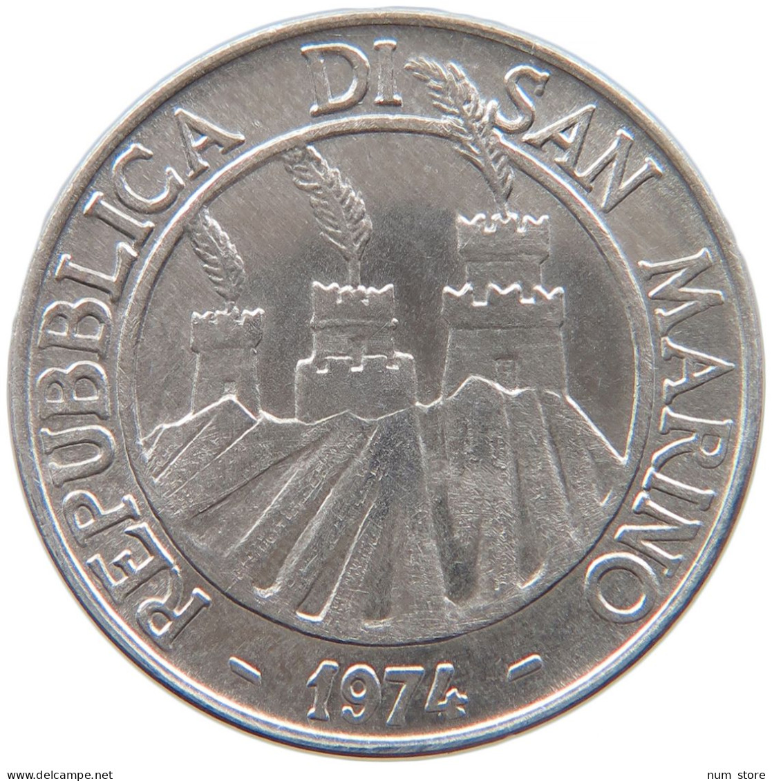 SAN MARINO 10 LIRE 1974 #s089 0593 - San Marino