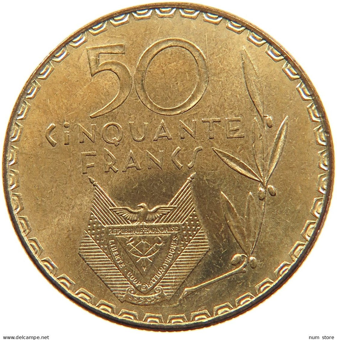 RWANDA 50 FRANCS 1977 #s090 0283 - Rwanda