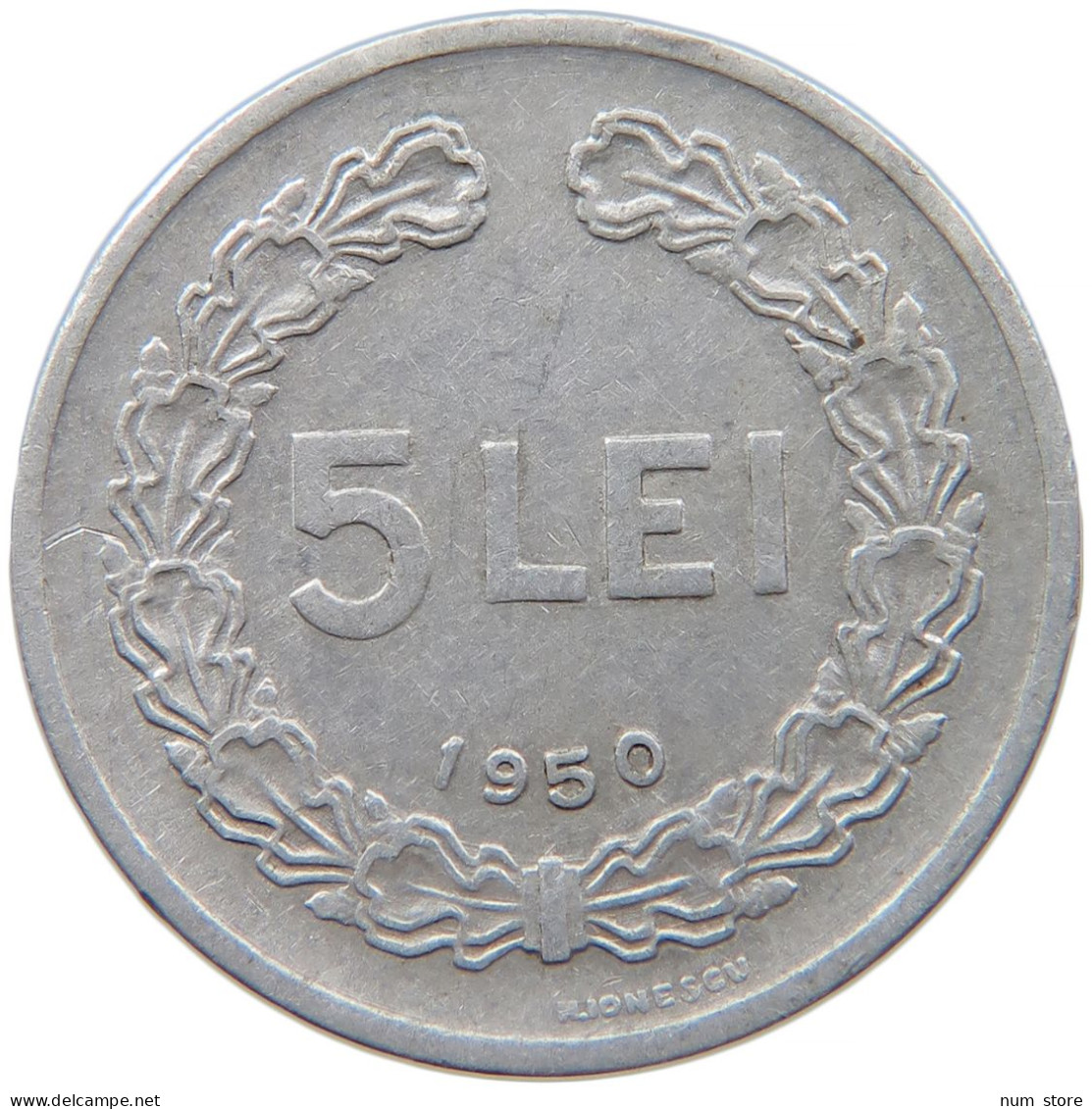 ROMANIA 5 LEI 1950 #s089 0589 - Rumänien