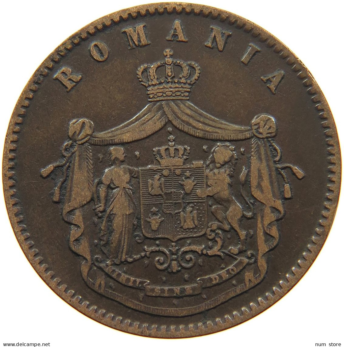 ROMANIA 10 BANI 1867 HEATON #s097 0133 - Roumanie