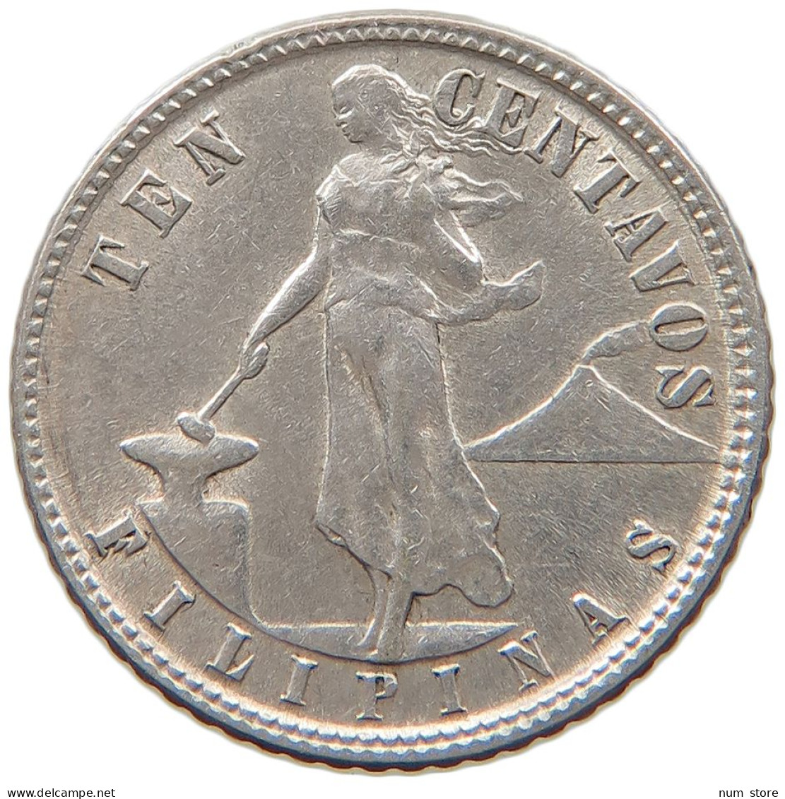 PHILIPPINES 10 CENTAVOS 1945 D #s096 0309 - Philippinen