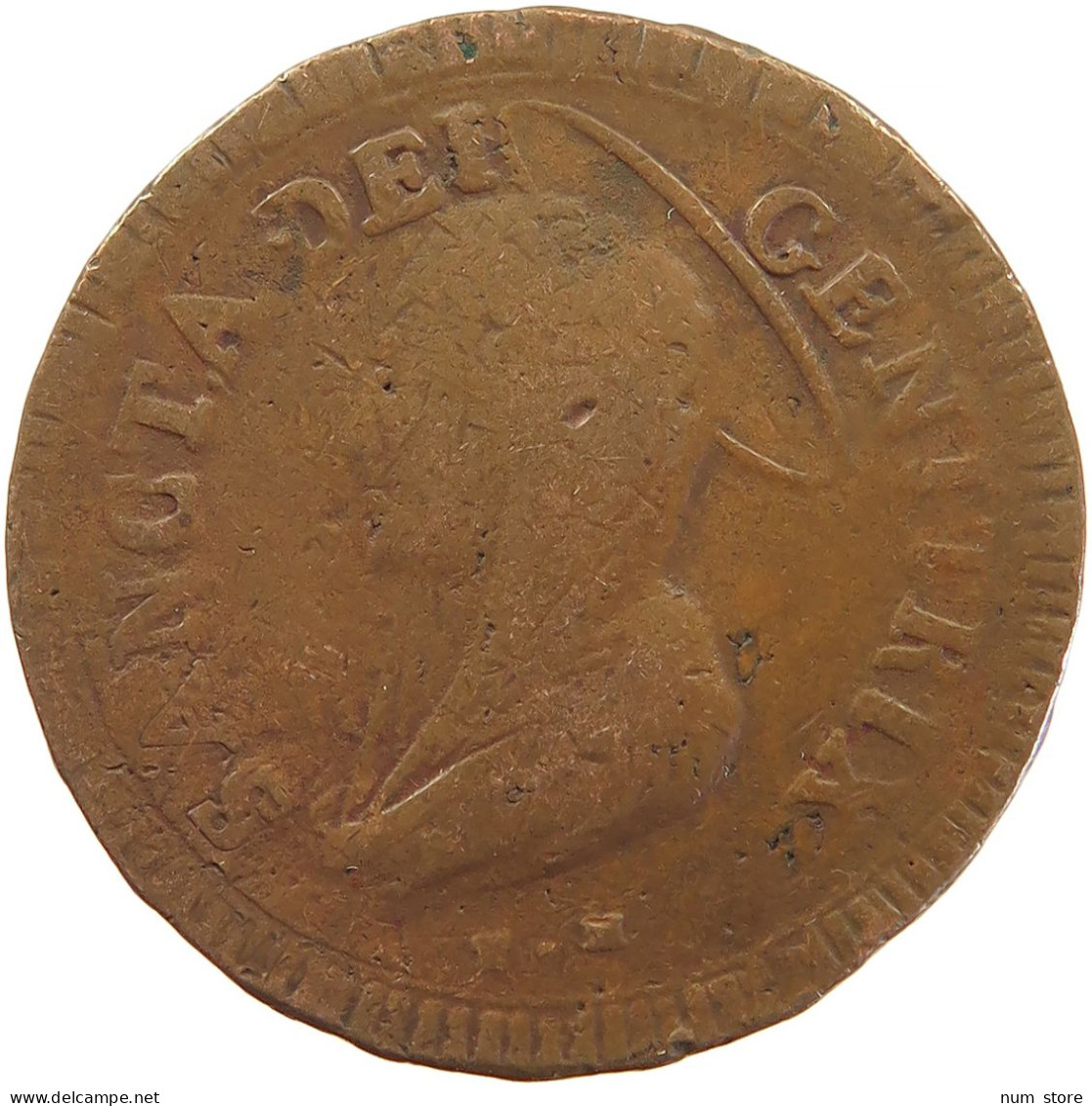 PAPAL STATES 5 BAIOCCHI 1797 #s101 0003 - Vaticano