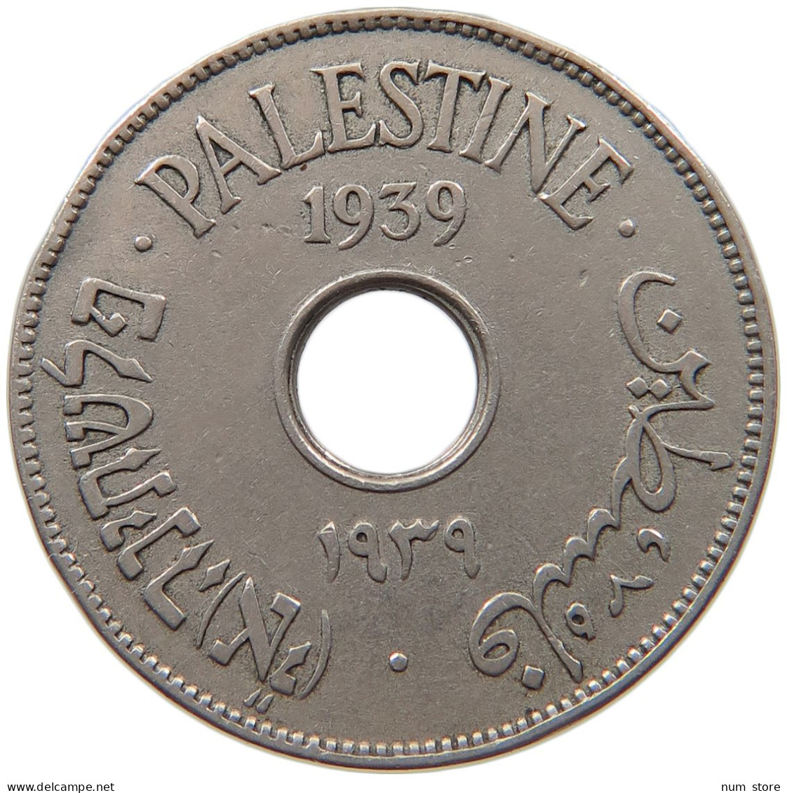 PALESTINE 10 MILS 1939 #s090 0131 - Israele