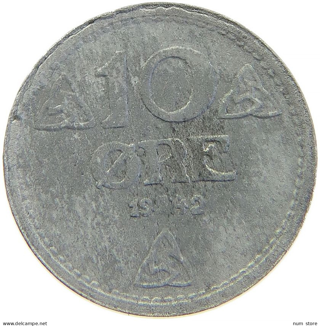 NORWAY 10 ÖRE 1942 #s100 0495 - Norvegia