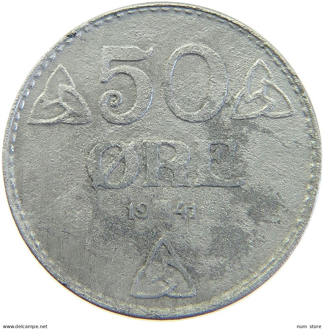 NORWAY 50 ÖRE 1941 #s100 0483 - Norvegia