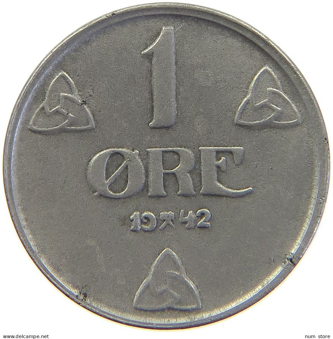 NORWAY 1 ÖRE 1942 #s100 0497 - Noorwegen