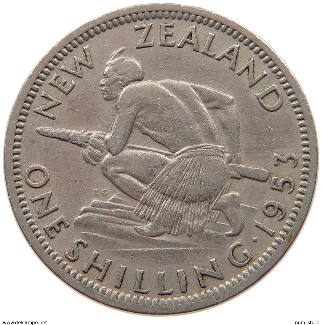 NEW ZEALAND SHILLING 1953 #s095 0519 - Nouvelle-Zélande