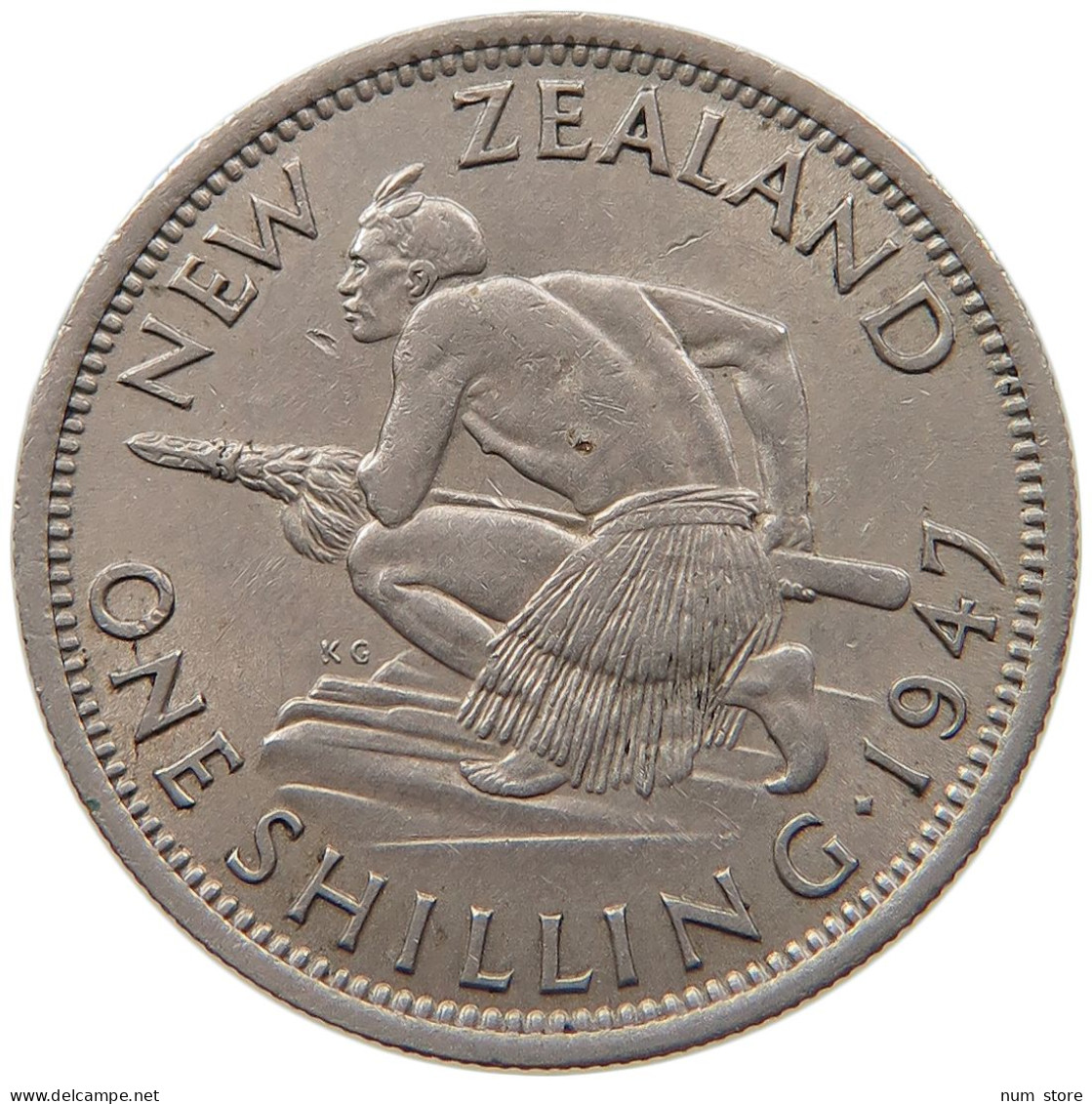 NEW ZEALAND SHILLING 1947 #s095 0515 - New Zealand