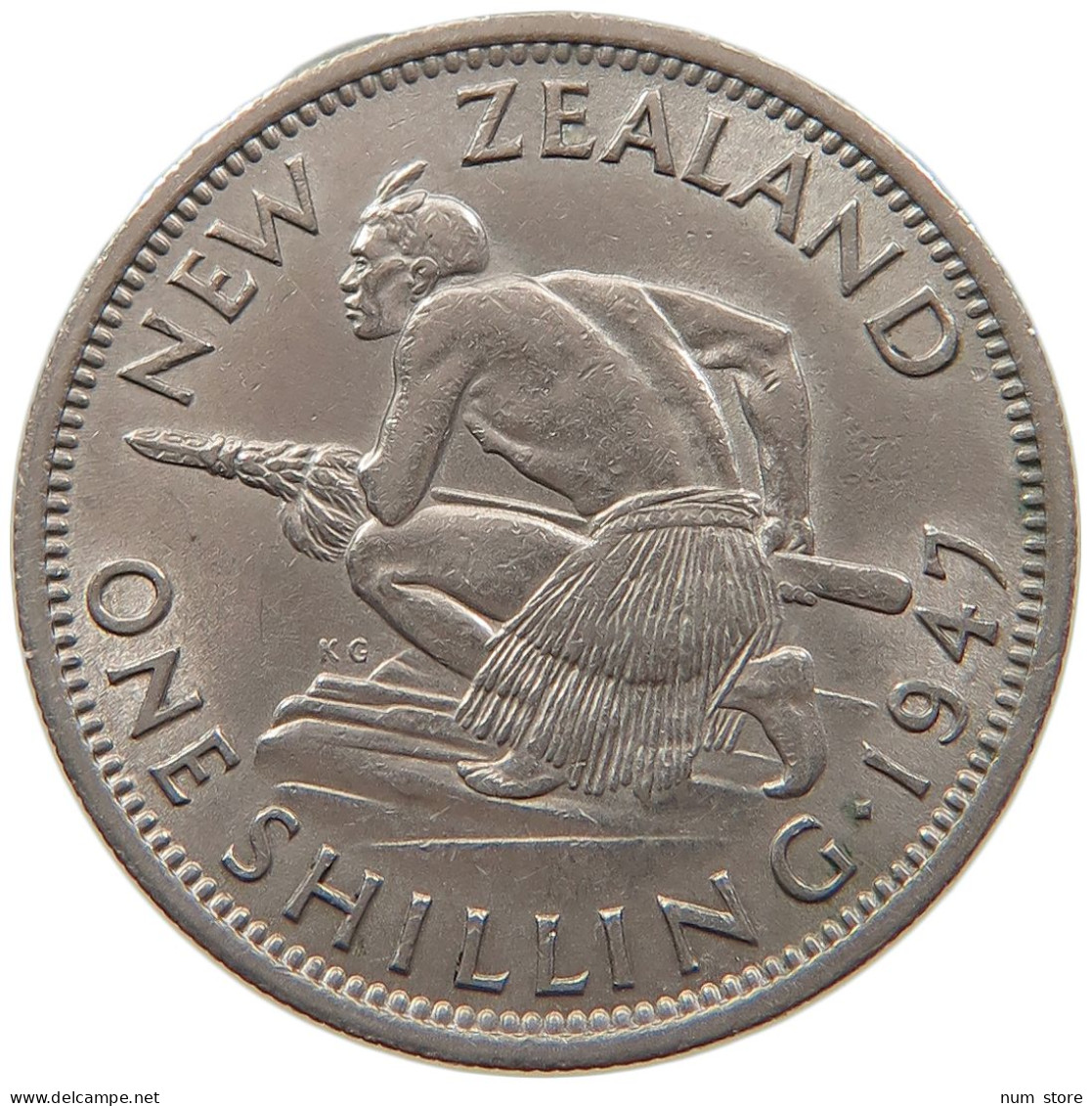 NEW ZEALAND SHILLING 1947 #s093 0455 - Neuseeland