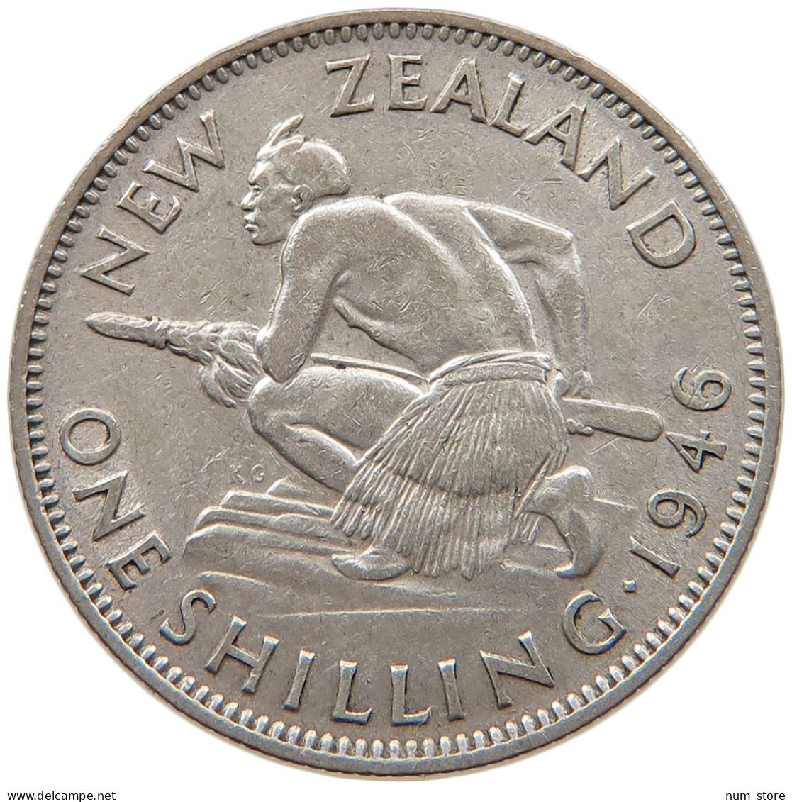 NEW ZEALAND SHILLING 1946 #s094 0237 - Nieuw-Zeeland