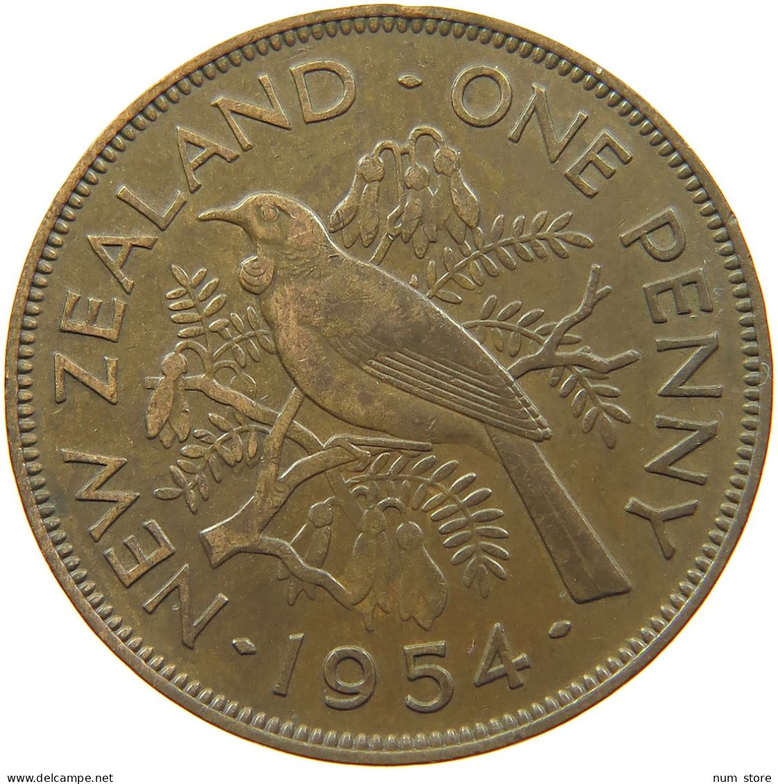 NEW ZEALAND PENNY 1954 #s099 0277 - Neuseeland