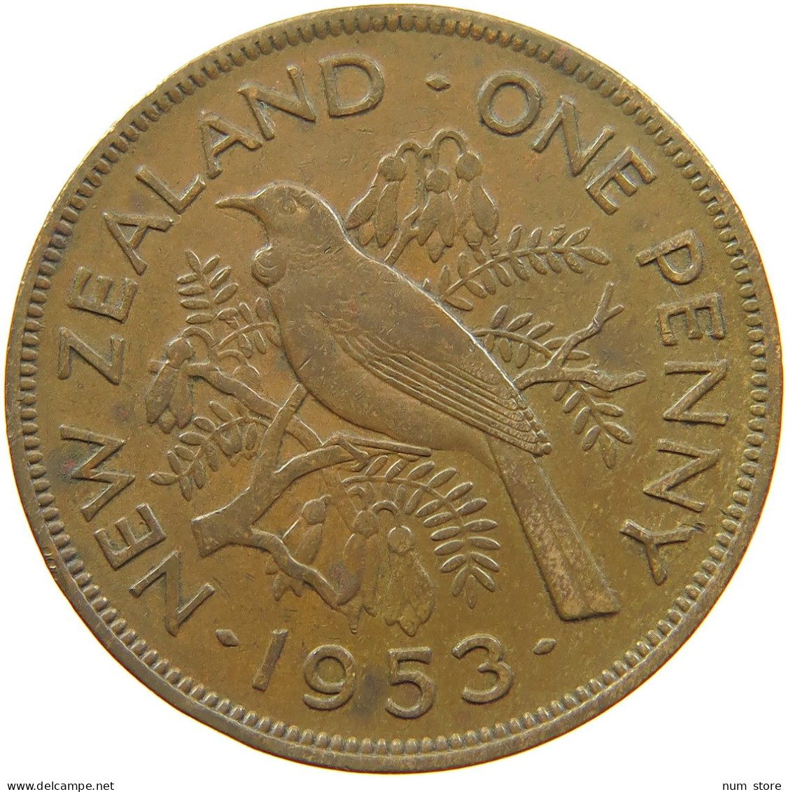 NEW ZEALAND PENNY 1953 #s099 0275 - Nieuw-Zeeland