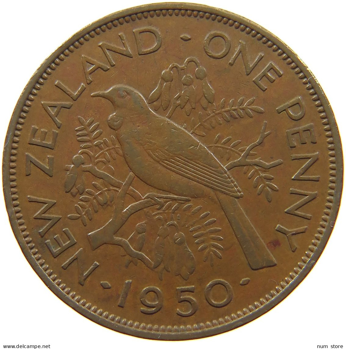 NEW ZEALAND PENNY 1950 #s099 0251 - Nueva Zelanda