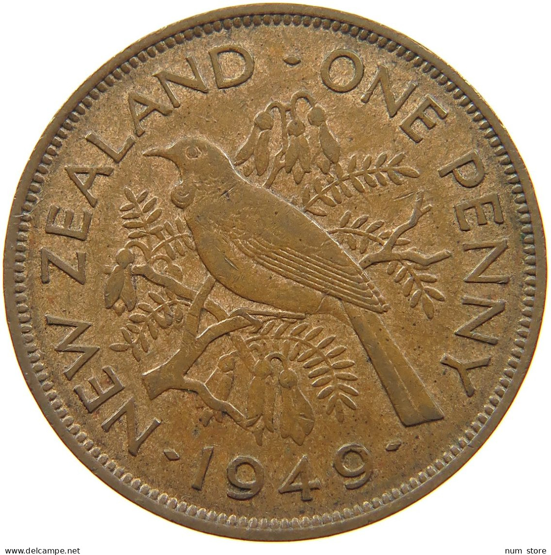 NEW ZEALAND PENNY 1949 #s099 0259 - Nouvelle-Zélande