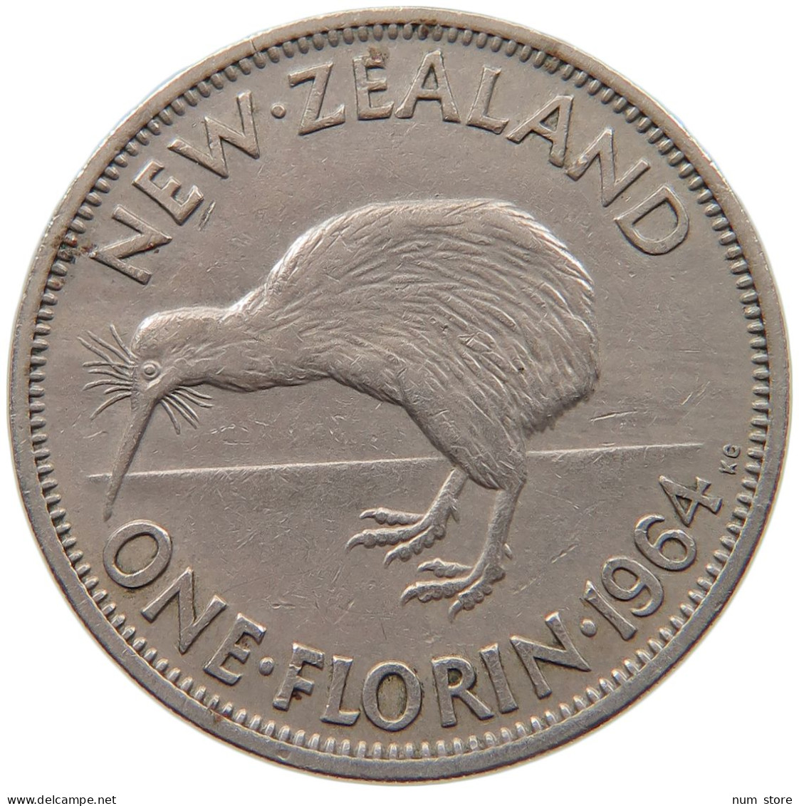 NEW ZEALAND FLORIN 1964 #s099 0233 - Nieuw-Zeeland